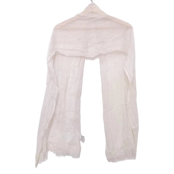 Auth Chloe - Cream Tencel Silk Scarf - Picture 2 of 7